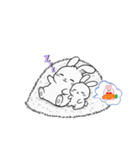 うさにゃんの動物スタンプ（個別スタンプ：4）