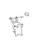 うさにゃんの動物スタンプ（個別スタンプ：7）
