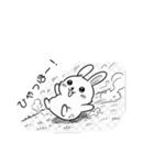 うさにゃんの動物スタンプ（個別スタンプ：16）