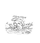 うさにゃんの動物スタンプ（個別スタンプ：20）
