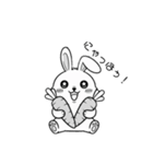 うさにゃんの動物スタンプ（個別スタンプ：25）