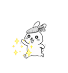 うさにゃんの動物スタンプ（個別スタンプ：27）