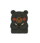 ツキノワグマの冬スタンプ（個別スタンプ：1）