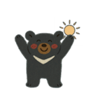 ツキノワグマの冬スタンプ（個別スタンプ：2）