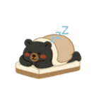 ツキノワグマの冬スタンプ（個別スタンプ：3）