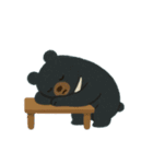 ツキノワグマの冬スタンプ（個別スタンプ：7）
