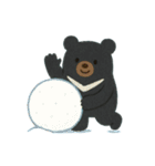 ツキノワグマの冬スタンプ（個別スタンプ：21）
