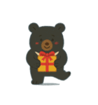 ツキノワグマの冬スタンプ（個別スタンプ：35）
