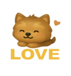 ぷっくりしてかわいいヨークシャテリア（個別スタンプ：7）