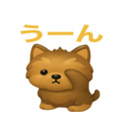 ぷっくりしてかわいいヨークシャテリア（個別スタンプ：23）