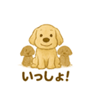 ふわふわぬいぐるみ犬のスタンプ（個別スタンプ：27）