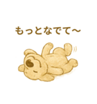 ふわふわぬいぐるみ犬のスタンプ（個別スタンプ：37）