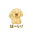 ふわふわぬいぐるみ犬のスタンプ（個別スタンプ：40）