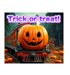 ハロウィンカボチャ列車（個別スタンプ：2）