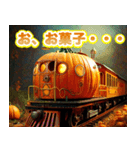 ハロウィンカボチャ列車（個別スタンプ：11）