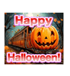 ハロウィンカボチャ列車（個別スタンプ：23）