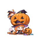 Halloween Witches（個別スタンプ：7）