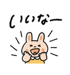 しっかり感情♡カラフルうさぎ（個別スタンプ：5）