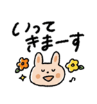 しっかり感情♡カラフルうさぎ（個別スタンプ：6）