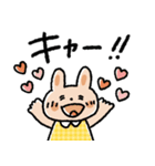 しっかり感情♡カラフルうさぎ（個別スタンプ：26）