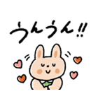 しっかり感情♡カラフルうさぎ（個別スタンプ：28）