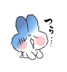 日常で使えるもこもこうさぎスタンプ（個別スタンプ：7）