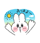 日常で使えるもこもこうさぎスタンプ（個別スタンプ：13）