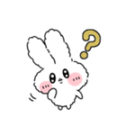 日常で使えるもこもこうさぎスタンプ（個別スタンプ：38）
