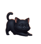 【文字なし】 黒猫 スタンプ（個別スタンプ：2）