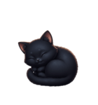 【文字なし】 黒猫 スタンプ（個別スタンプ：11）