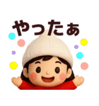 【秋冬】毎日使えるかわいい女の子スタンプ（個別スタンプ：30）