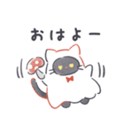 毎日使える！シーツをかぶったお化けネコ（個別スタンプ：1）
