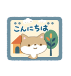 ちびシバ【ナチュラルガーリー】（個別スタンプ：3）