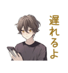 黒猫系男子のハロウィン★ゆる（個別スタンプ：8）