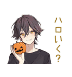 黒猫系男子のハロウィン★ゆる（個別スタンプ：14）