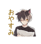 黒猫系男子のハロウィン★ゆる（個別スタンプ：15）