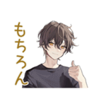 黒猫系男子のハロウィン★ゆる（個別スタンプ：18）