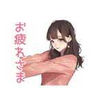 ず～っと使える♡ガーリー女子敬語（個別スタンプ：27）