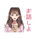 ず～っと使える♡ガーリー女子敬語（個別スタンプ：37）