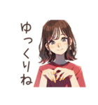 ちょうどいい女性の秋♡ほんわか（個別スタンプ：36）