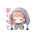 甘えん坊たれ耳うさぎ女子の恋人用（個別スタンプ：7）