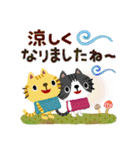 絵本みたいな＊やさしいねこねこ秋冬（個別スタンプ：6）