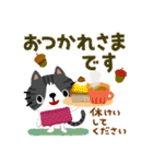 絵本みたいな＊やさしいねこねこ秋冬（個別スタンプ：22）