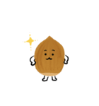 どんぐりと秋の葉っぱ（個別スタンプ：3）