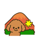 秋♡ず～っと使える♡トイプードル（個別スタンプ：15）