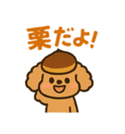 秋♡ず～っと使える♡トイプードル（個別スタンプ：36）