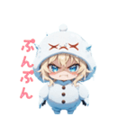 【日常使い】にっこり雪だるまちゃん☃️（個別スタンプ：15）
