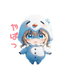 【日常使い】にっこり雪だるまちゃん☃️（個別スタンプ：21）