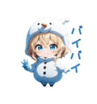 【日常使い】にっこり雪だるまちゃん☃️（個別スタンプ：40）