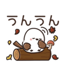 【秋】ずっと使える見やすいシマエナガ⭐（個別スタンプ：15）